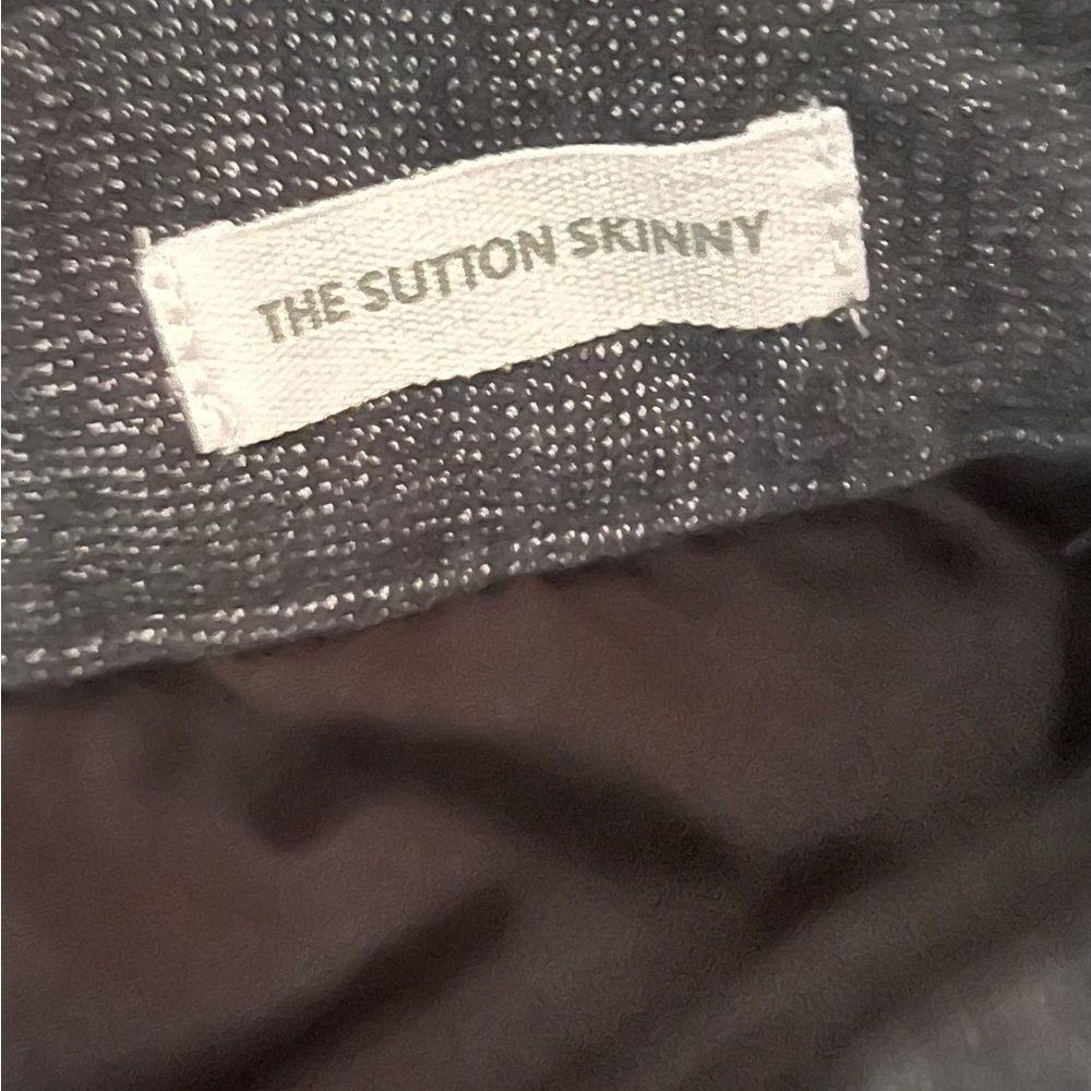 LOFT “The Sutton” Dark Gray Ankle Length Skinny Trousers Size 10 - Picture 6 of 7